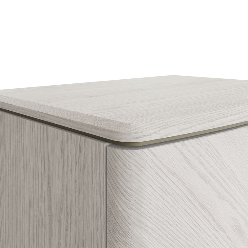 Darcy Bedside Table 2 Drawer - Stone