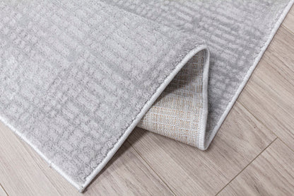Crisscross Rug Grey