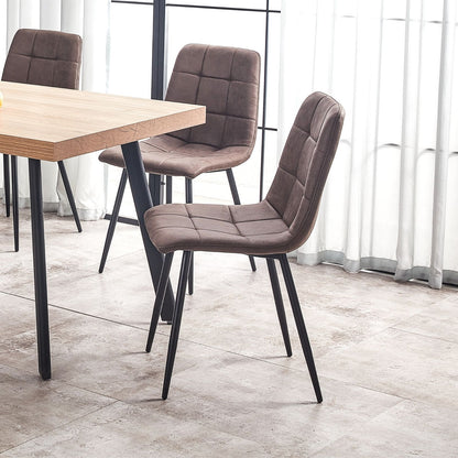 San Fran Dining Chair -Suede Material