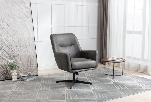 Felicity Swivel Chair Charcoal – McVann Furniture