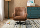 Felicity Swivel Chair Saddle Tan
