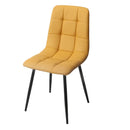 San Fran Dining Chair Yellow PU
