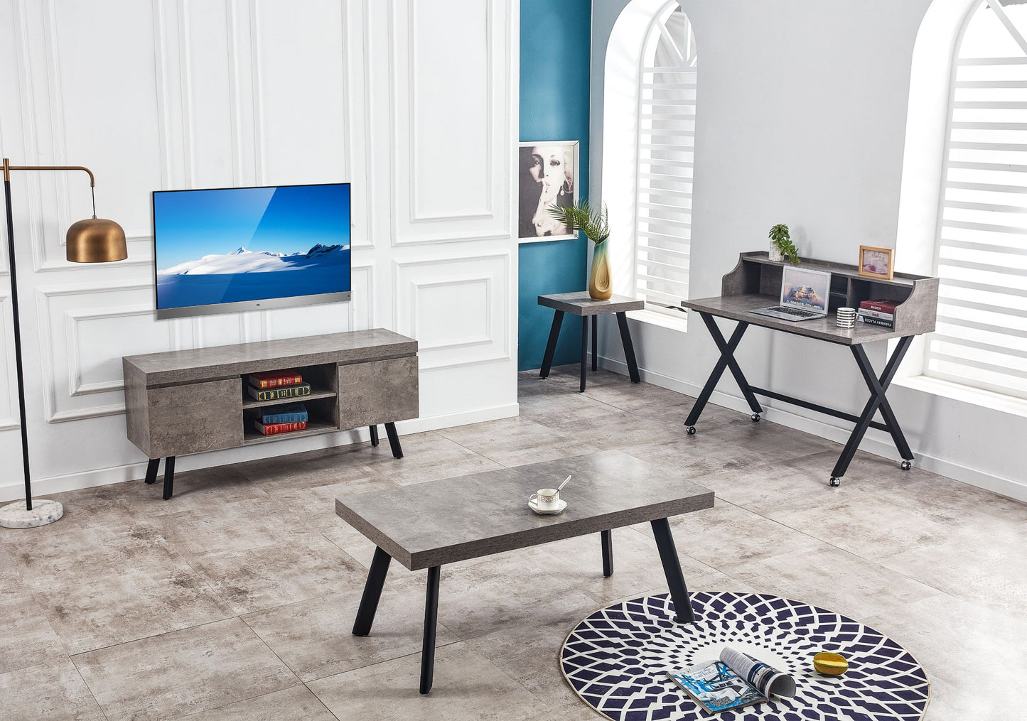 San Fran TV Unit - Grey