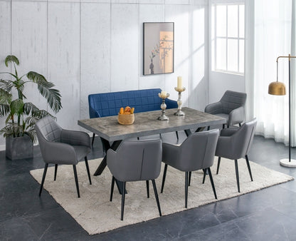 San Fran Grey 1800 Table X leg