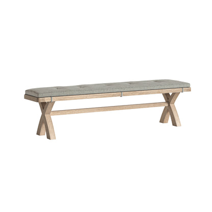 Newport Cross Dining Bench w/Cushion