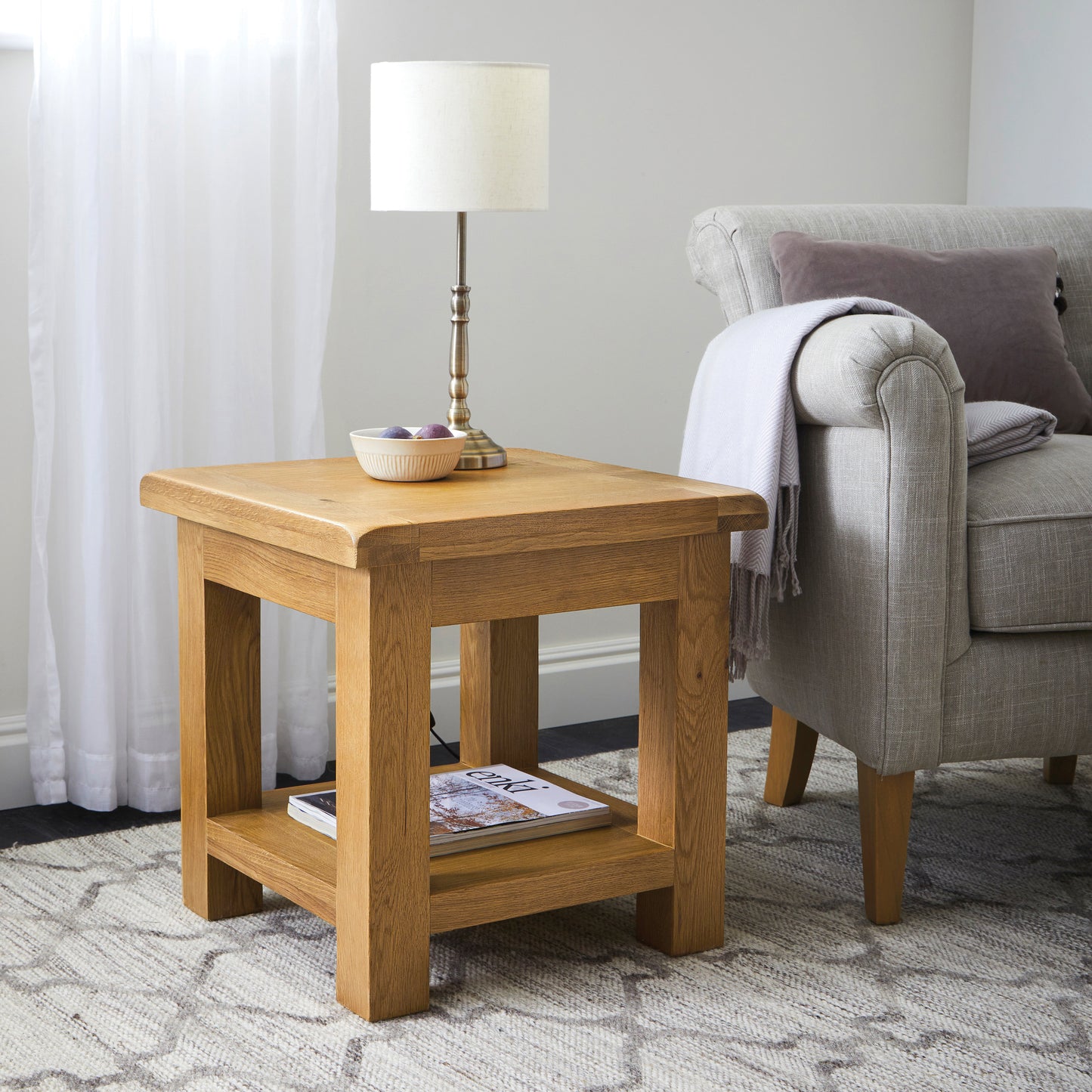 Spencer Lamp Table / With Drawer