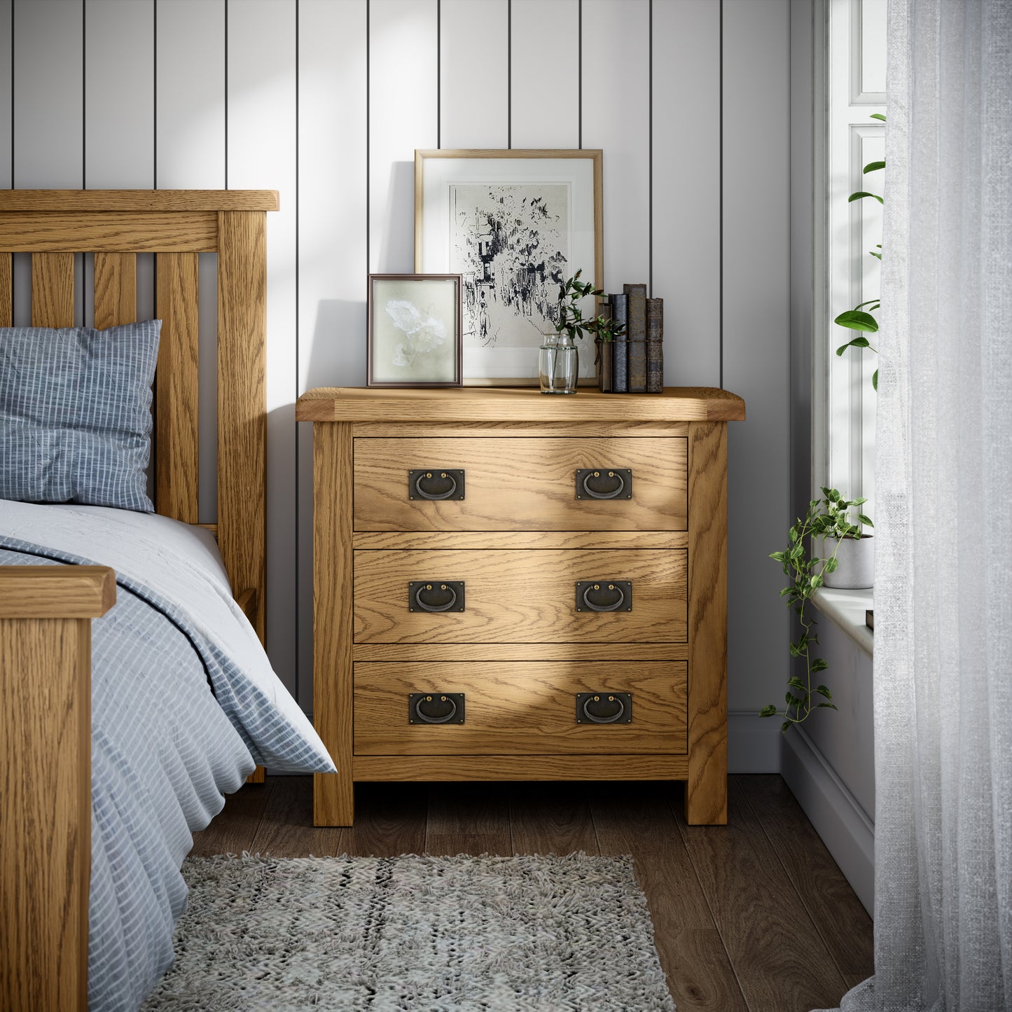 Spencer 3 Drawer Bedside Tables