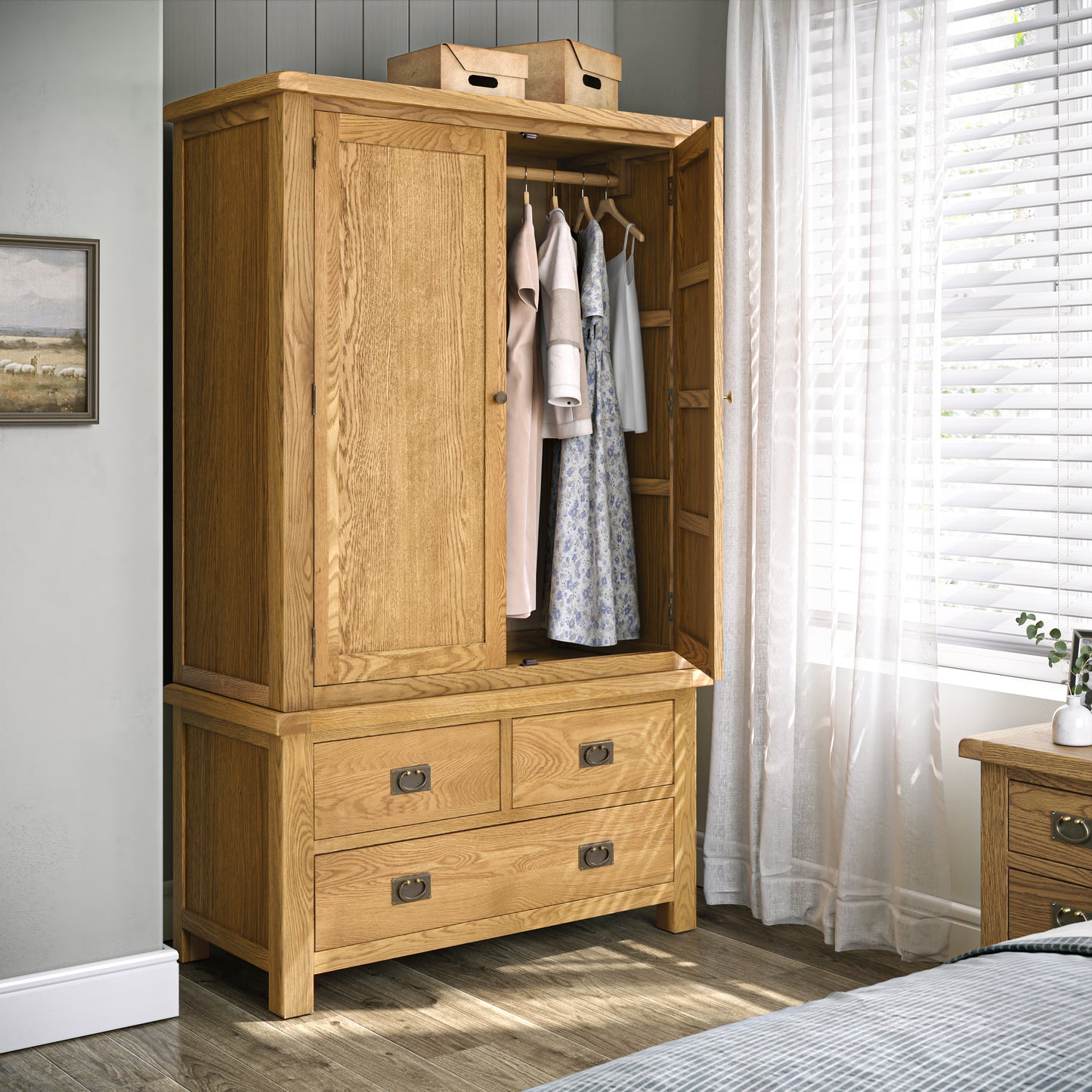 Spencer Gent 3 Drawer Wardrobe