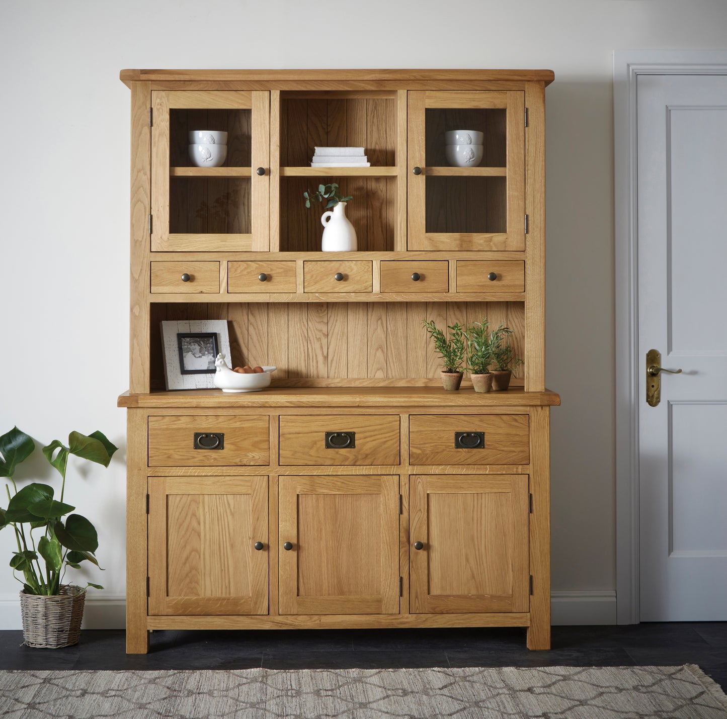 Spencer Oak Large Hutch