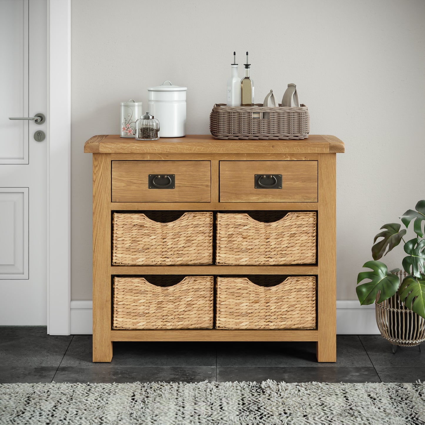 Spencer Small Sideboard with Baskets