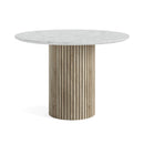 Rezno Round Dining Table Marble Top 1100