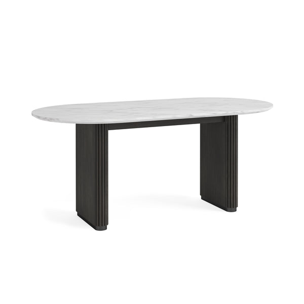 Luka Oval Dining Table Marble Top