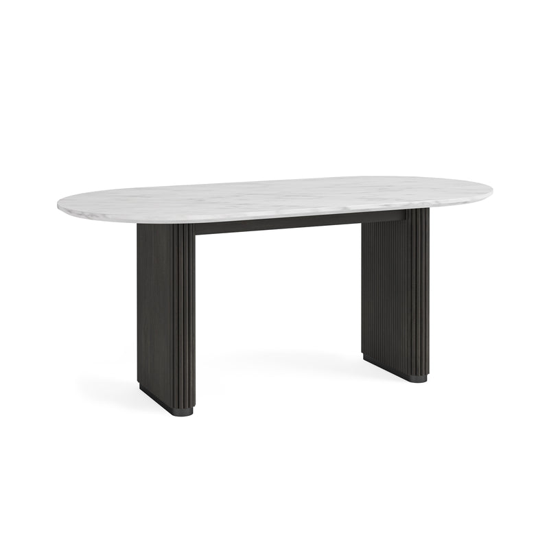 Levi Oval Dining Table Marble Top