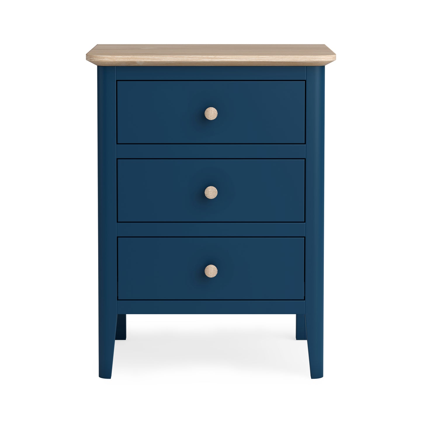 Harlo 3 Drawer Bedside Table - Navy