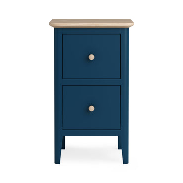 Harlo Narrow Bedside Table - Navy