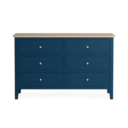 Harlo 6 Drawer Chest - Navy