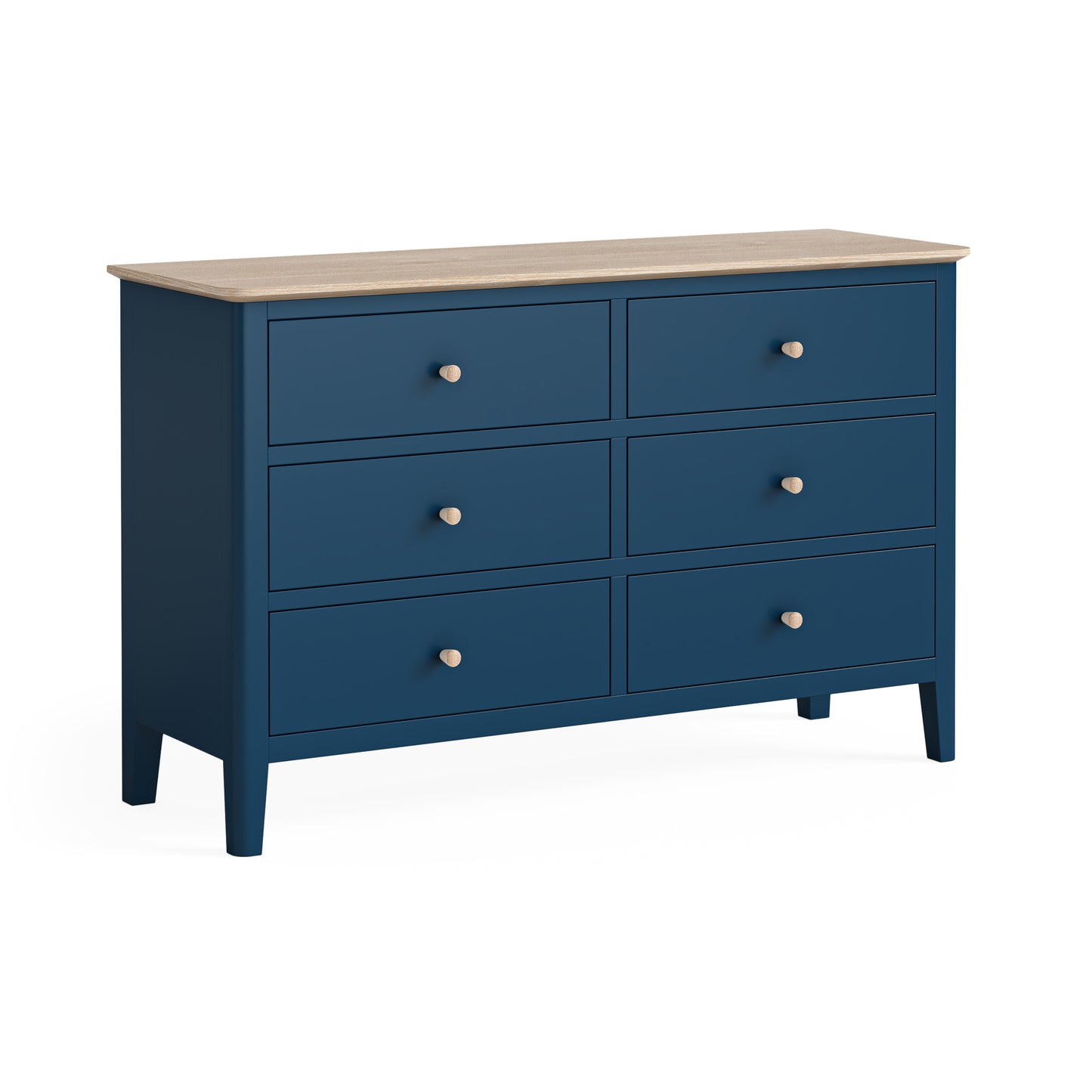 Harlo 6 Drawer Chest - Navy