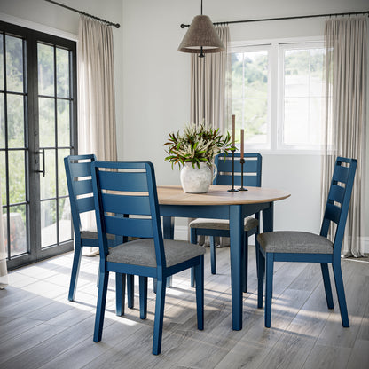 Harlo Extendable Round Dining Table - Navy