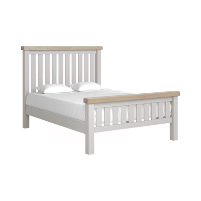 Exmouth Slatted Bed Light Grey