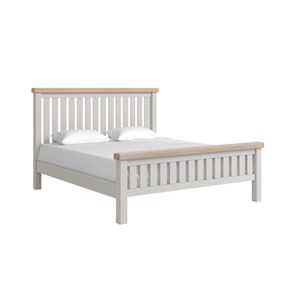 Exmouth Slatted Bed Light Grey