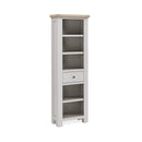 Exmouth Slim Bookcase Light Grey