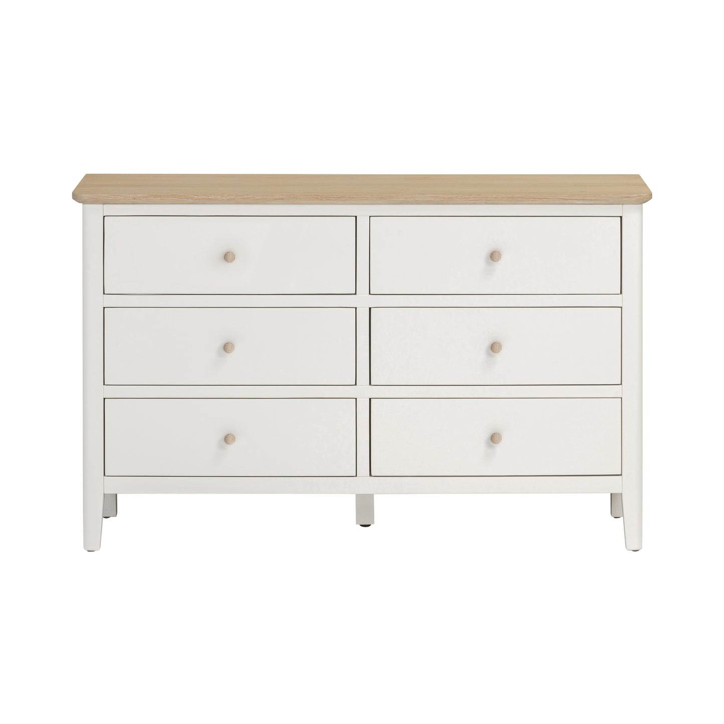 Harlo 6 Drawer Chest - Coconut White