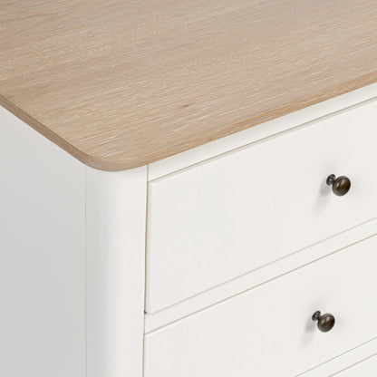 Harlo 6 Drawer Chest - Coconut White
