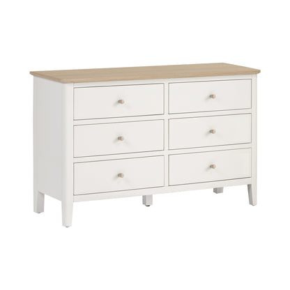 Harlo 6 Drawer Chest - Coconut White