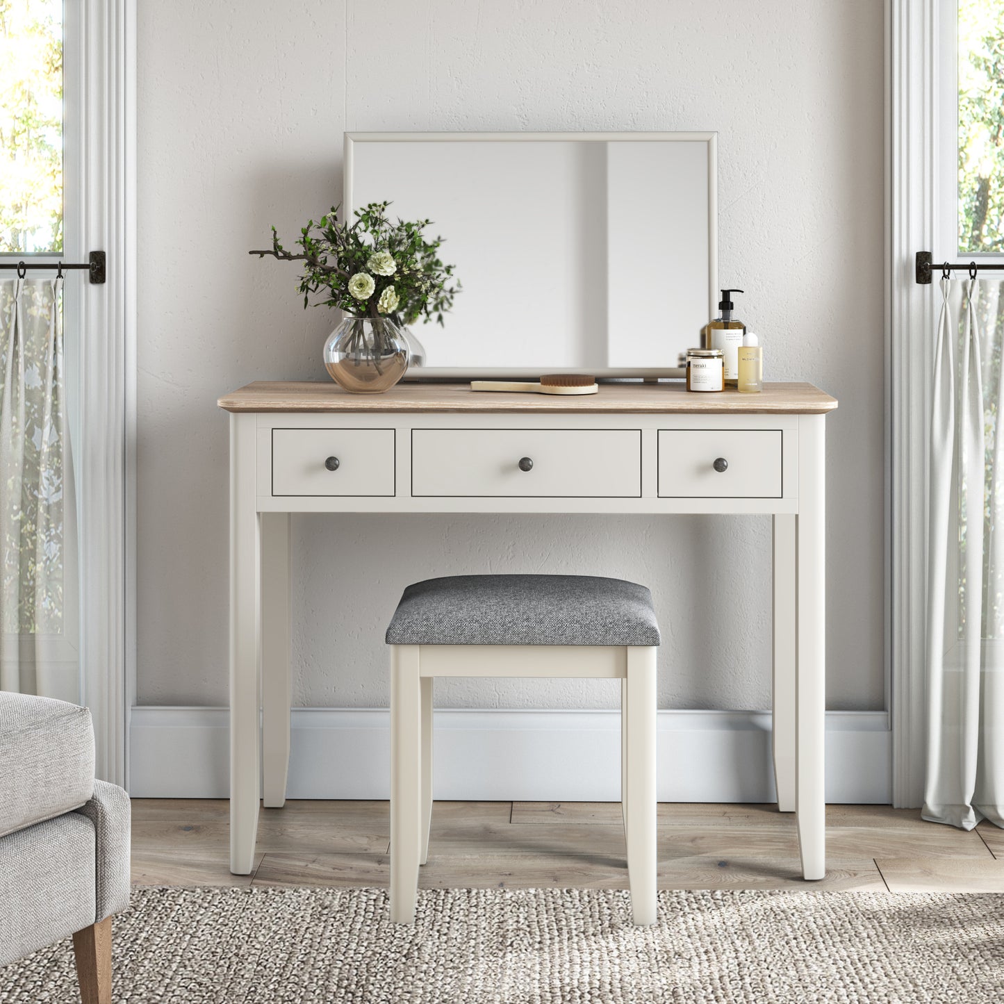 Harlo dressing Table - Coconut White
