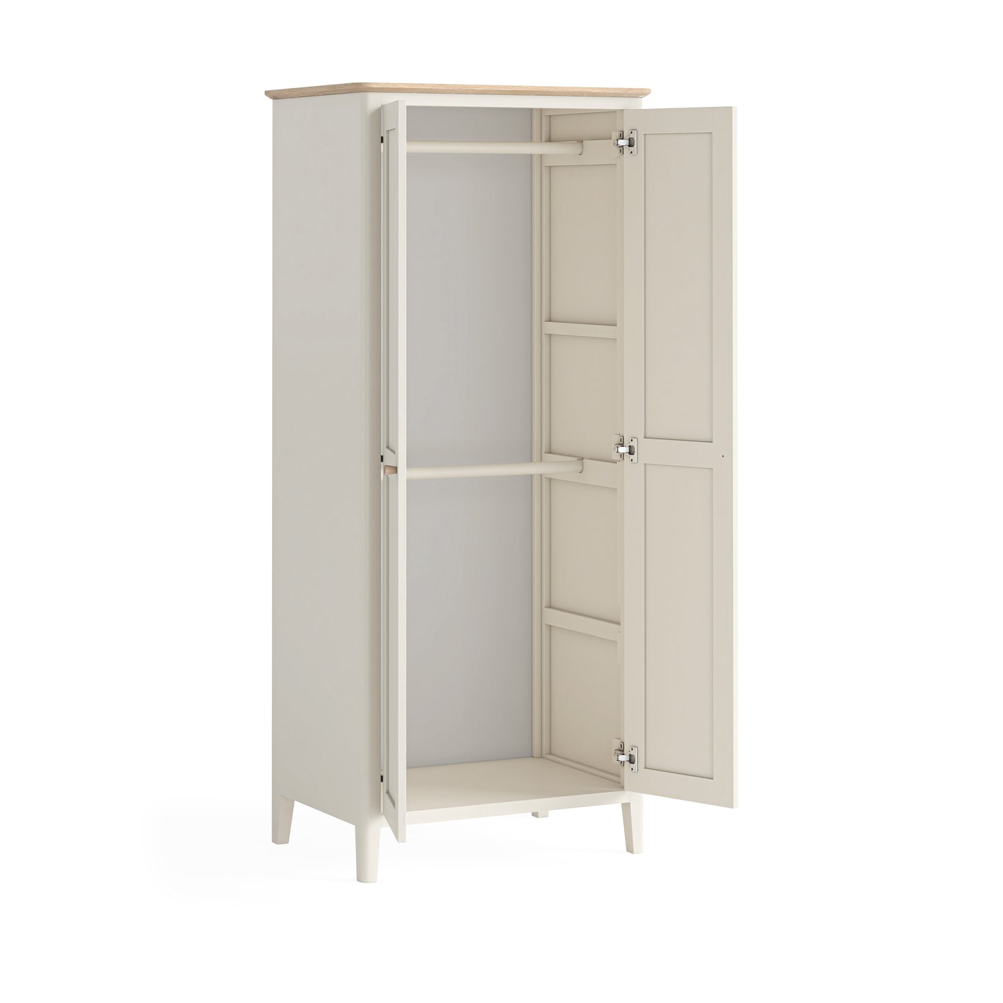 Harlo Hanging Wardrobe - Coconut White
