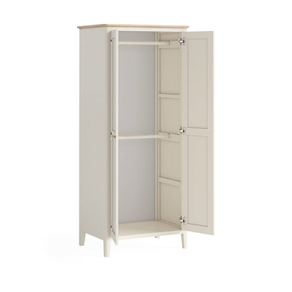 Harlo Hanging Wardrobe - Coconut White