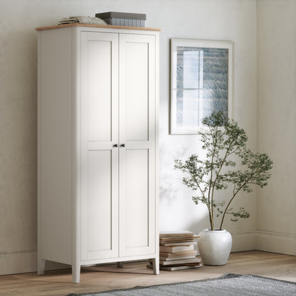 Harlo Hanging Wardrobe - Coconut White