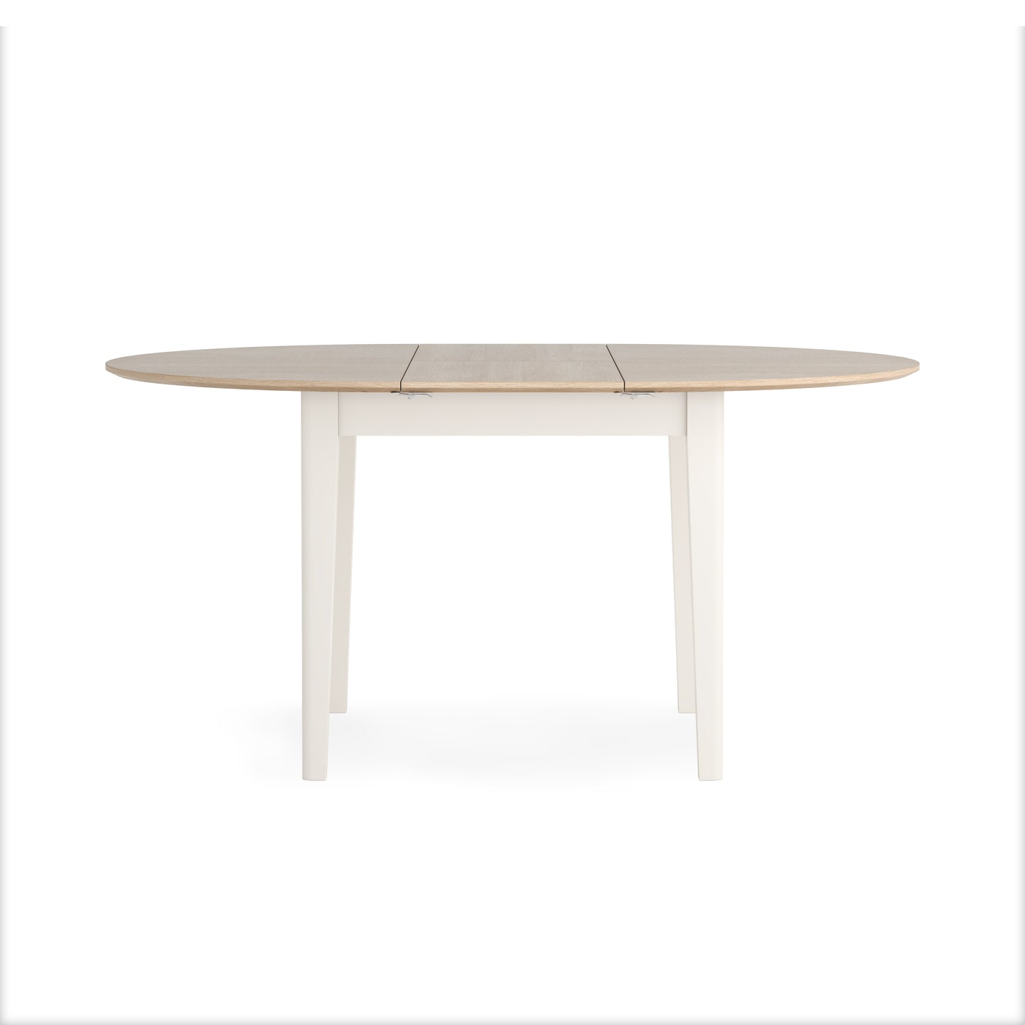 Harlo Extendable Round Dining Table - Coconut white