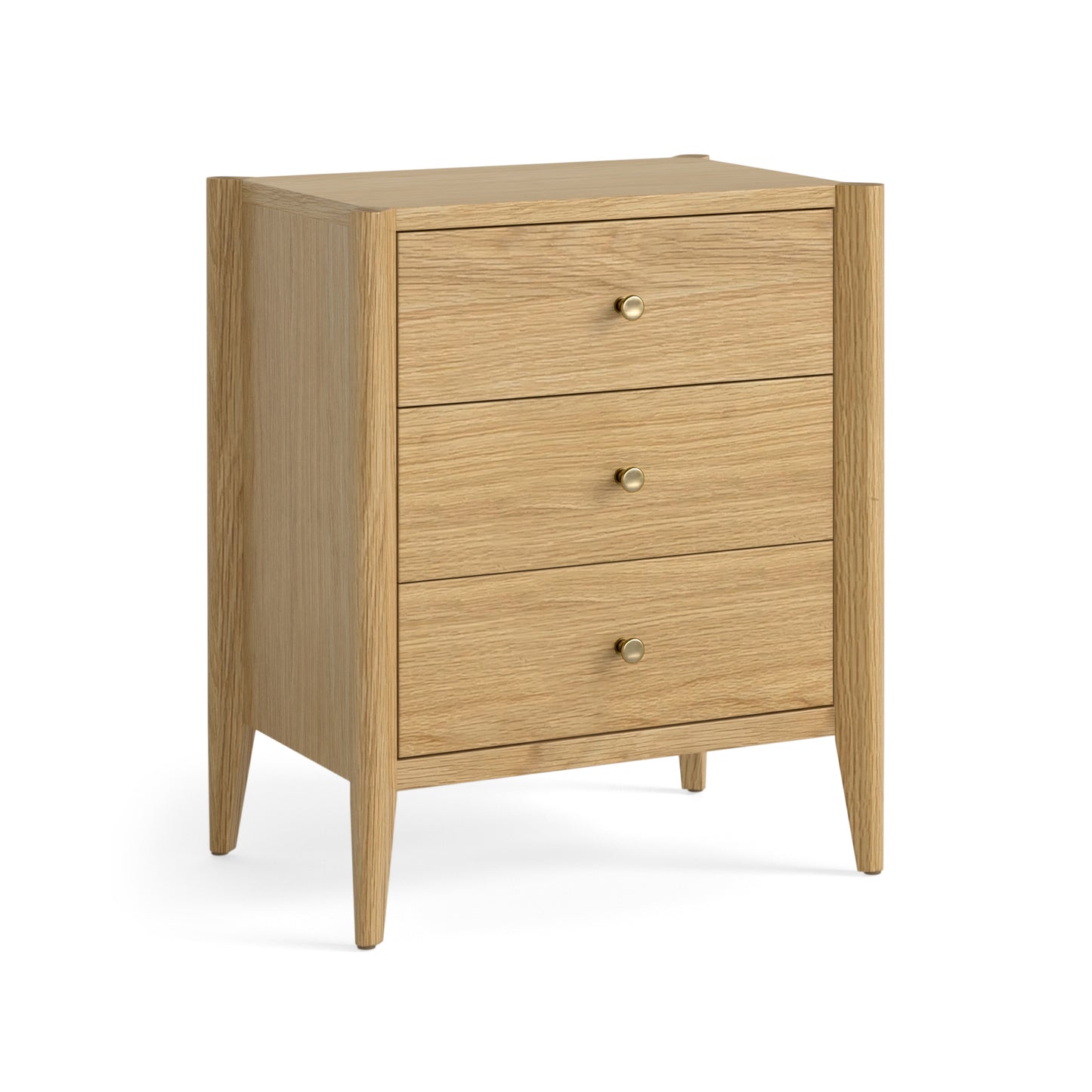 Peru 3 Drawer Bedside table