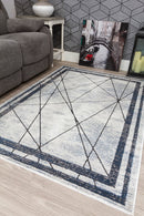 Glamour Art Deco Rug Blue