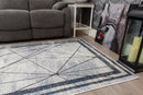 Glamour Art Deco Rug Blue