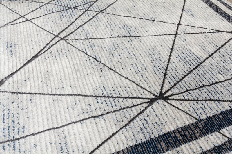 Glamour Art Deco Rug Blue
