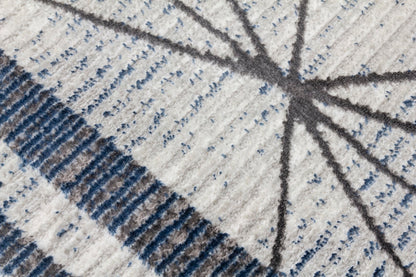 Glamour Art Deco Rug Blue