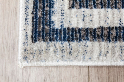 Glamour Art Deco Rug Blue
