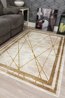 Glamour Art Deco Rug Ochre