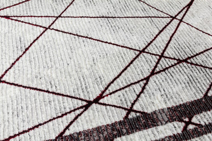 Glamour Art Deco Rug Red