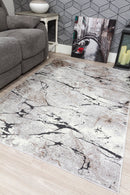 Glamour Marble Rug Grey