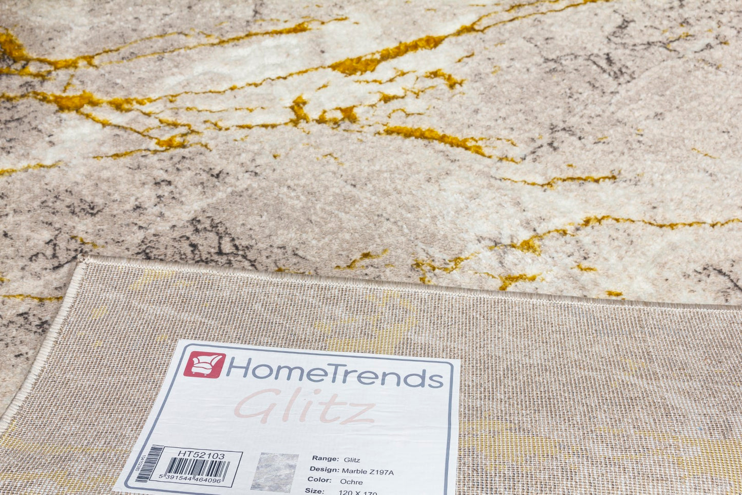 Glamour Marble Rug Ochre
