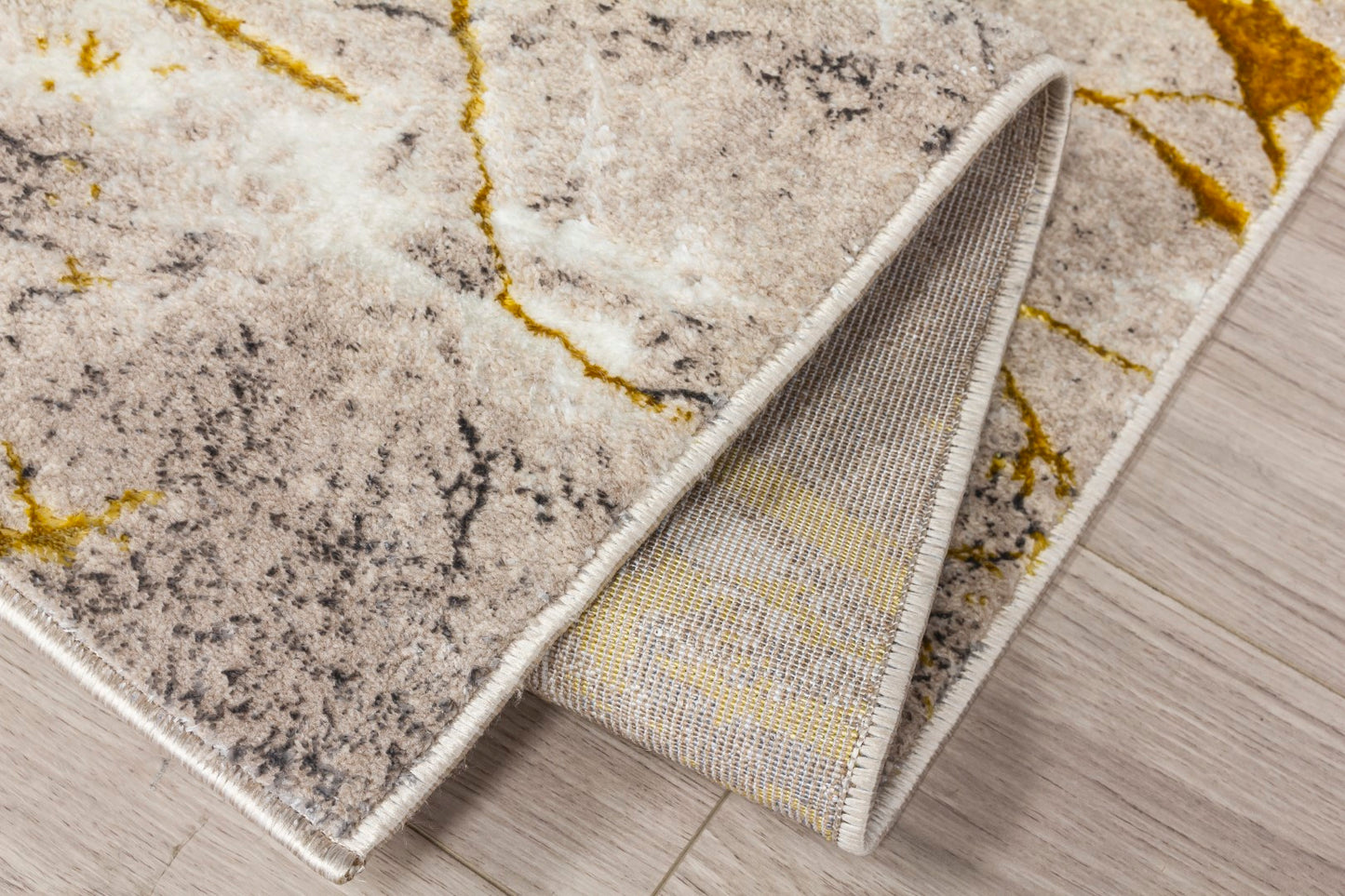 Glamour Marble Rug Ochre