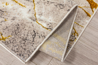 Glamour Marble Rug Ochre