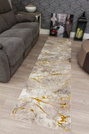 Glamour Marble Rug Ochre