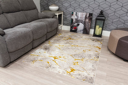 Glamour Marble Rug Ochre