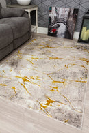 Glamour Marble Rug Ochre