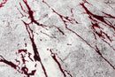 Glamour Marble Rug Red