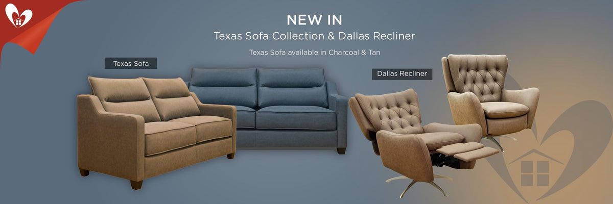 Texas Sofa Collection & Dallas Recliner